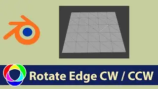 Rotate Edge CW Rotate Edge CCW Tool - Blender Modeling Tutorial Basics