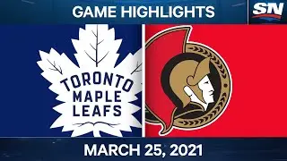 NHL Game Highlights | Maple Leafs vs. Senators – Mar. 25, 2021