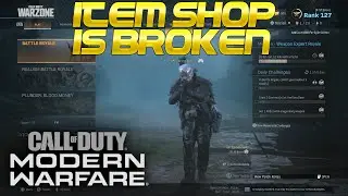 Modern Warfare - Item Shop Is BROKEN & DOWN! Franchise Store NOT WORKING!