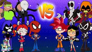 Teen Titans Go! vs. Gumball Sonic and friends! Cartoon Character Swap - SETC