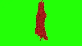 FREE HD Green Screen - FLOWING RED (Blood Cells)