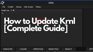 KRNL Error Fix(The Version Of KRNL You Use Is Outdated) How To Update KRNL