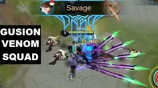 Gusion Epic Skin VENOM Squad Gameplay (Skill Effect) Gusion Best Skin Is Coming - Mobile Legends