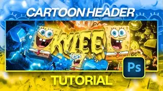 *THE BEST* Cartoon Header Tutorial in Photoshop in 2024!