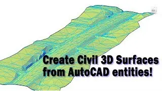 Creating Civil 3D Surfaces from Selected Drawing Objects