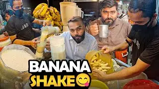 Healthy Banana Shake Recipe🍌How to Make a Banana Milkshake? Roadside Street Drink Banana Juice Maker