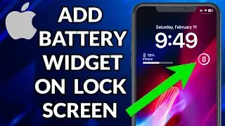 How To Add Battery Widget On iPhone Lock Screen