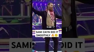 SAMI DID IT SMOOTHLY AT CROWN JEWEL 👑#wwe #crownjewel2024