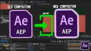 How to Import a Composition from into a New Project | Adobe After Effects!