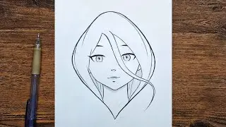 How to draw a girl | a beautiful anime girl step by step | easy tutorial