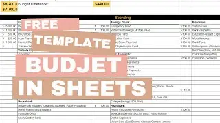 How to Create a Budget Spreadsheet in Excel & Google Sheets [Simple Budget Template]