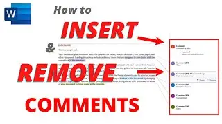 [TUTORIAL] How to INSERT and REMOVE Comments in Microsoft WORD (Easily)