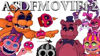 Five Nights At Freddy's Retro Animatronics ASDF  Movie 1 and 2 Animated