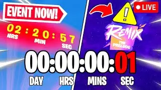 FORTNITE EVENT COUNTDOWN LIVE🔴 24/7 & In-game Event Right Now!