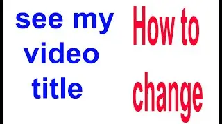 ℍ𝕠𝕨 𝕋𝕠 ℂ𝕙𝕒𝕟𝕘𝕖 𝕐𝕠𝕦𝕥𝕦𝕓𝕖 𝕍𝕚𝕕𝕖𝕠 𝕋𝕚𝕥𝕝𝕖 𝔽𝕠𝕟𝕥 l ░H░o░w░t░o░ ░c░h░a░n░g░e░ ░v░i░d░e░o░ ░t░i░t░l░e░ ░f░o░n░t