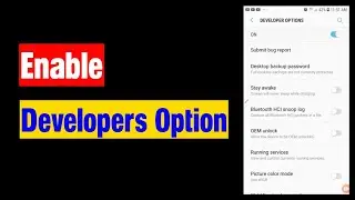 How to enable developers option in android | How to enable developer mode on android