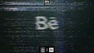 After Effects Template: Glitch VHS Logo + Free Font