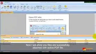 Adding Attachments with PDF file