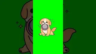 Green Screen Animated Puppy 006 | 