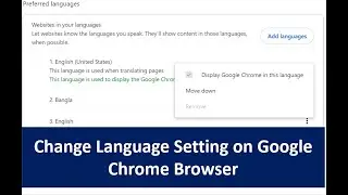 How to Change Language Settings on Google Chrome Browser on your Laptop, Desktop, and Others.