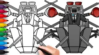 HOW TO DRAW PLUNGER CAMERAMAN UPGRADED | Skibidi Toilet - Easy Step by Step Drawing