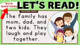 LETS READ! | READING COMPREHENSION | PRACTICE READING SIMPLE ENGLISH FOR KIDS | TEACHING MAMA