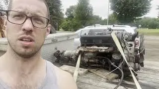 PROJECT SEC - EP7: $175 Junkyard Mercedes Engine Extracted, Hauled Home, Leak Down Tested