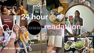 reading for 24 hours straight with friends☕️🐚🥐