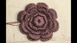 Layered flower for a brown dress.