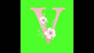 V, Alphabet V, Alphabet, Green Screen Free Video, Green Screen, Chroma Key Background #greenscreen