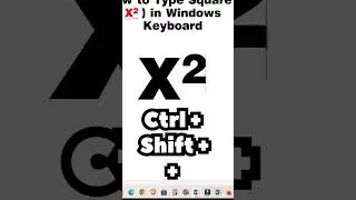 How To Type Square by Keyboard in Windows PC or Laptop
