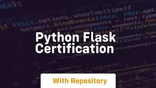 python flask certification