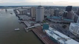 DJI Phantom 3 Professional: New Orleans Skyline and Riverfront in 4K