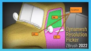 ZBrush 2022 - Use Dynamesh Picker to sample dynamesh resolution. No more guesswork!