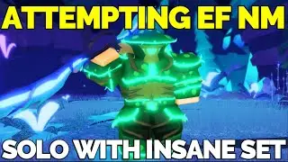 ATTEMPTING Enchanted Forest NM WITH AN EF INSANE SET!  The Big Ol' Challenge! Dungeon Quest (Roblox)