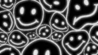 White Warped LED Smiley Face Background || 1 Hour Looped HD