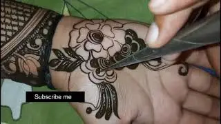 Latest easy mehndi design  |  EASY FLORAL MEHNDI DESIGNS