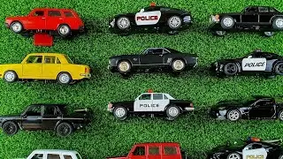 A complete collection of cars,new cool cars for children.Police,Lamborghinis,Mercedes,Lada, Porsche.