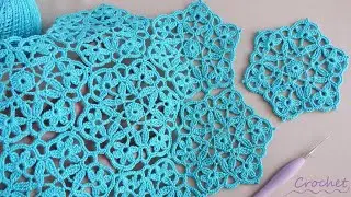 🌷Цветочные мотивы ВЯЗАНИЕ КРЮЧКОМ для начинающих 🌷 EASY Flower Pattern Crochet