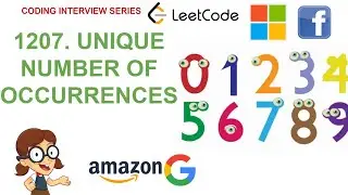 Unique Number of Occurrences  | Leetcode 1207 | Amazon Google Facebook interview question