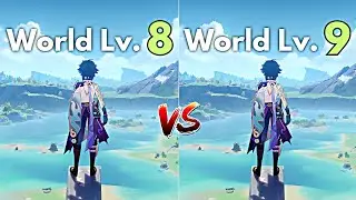 World LvL 8 vs 9!! New Ascension Quest Genshin Impact