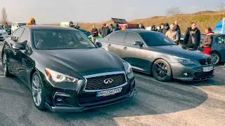 Дизельная BMW 535d st3 Поставит их на место!! Заруба с Infiniti q60 st2 и BMW 340 st2