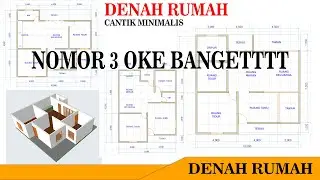 Kumpulan denah rumah cantik dan ada tamannya #denahrumah #denahcantik #denahminimalis