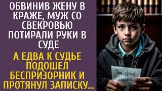 Обвинив жену в краже, муж со свекровью потирали руки в суде… А едва к судье подошел беспризорник…