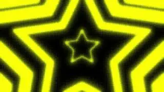 Black and Yellow Y2k Neon LED Lights Star Background || 1 Hour Looped HD