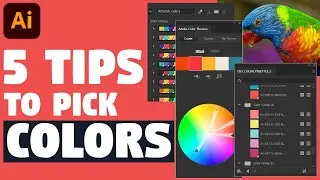 5 Ways to pick and change colors | Illustrator Tutorial (Coloring Vector Illustrations)