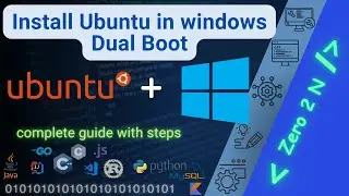 How to install Ubuntu on Windows Dual Boot | Ubuntu and windows in dual boot