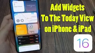 How to add widgets to the Today View on iPhone and iPad (iOS 16)