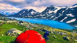 Hiking Norway, Jotunheimen National Park Pt2, 63mph Winds, Grand Scandinavian Backpacking Tour Ep10