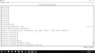 how to configure enable password on cisco router